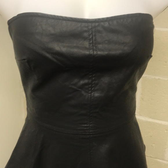 Zara trafaluc faux leather tube top XS - Picture 2 of 6